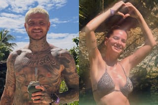 Icardi compartió fotos de sus vacaciones en la playa y piropeó a la China Suárez