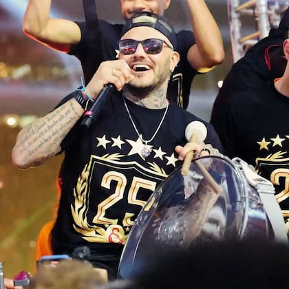 Mauro Icardi en los festejos del Galatasaray en Turquía (Foto: Instagram @mauroicardi )
