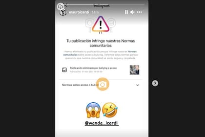 Mauro Icardi fue censurado en Instagram por llamar "perra" a su pareja Wanda Nara