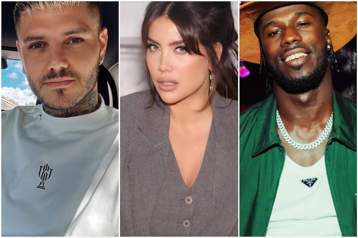 Mauro Icardi habría presentado ante la justicia los chats que comprometen a Wanda Nara por su affaire con Keita Baldé (Foto: Instagram/@mauroicardi @wanda.nara @keitabaldeofficial)