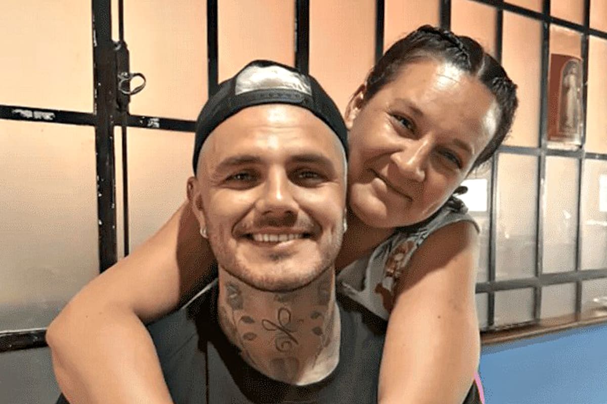 Mauro Icardi junto a su hermana Aldana, que buscará un banca en el Concejo Municipal de Rosario