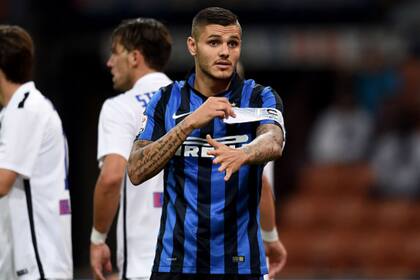 Mauro Icardi pudo jugar apenas 15 minutos