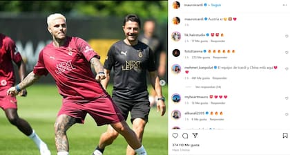 Mauro Icardi se encuentra de pretemporada en Austria