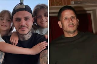 El video del reencuentro de Mauro Icardi con sus hijas y el saludo con Martín Migueles
