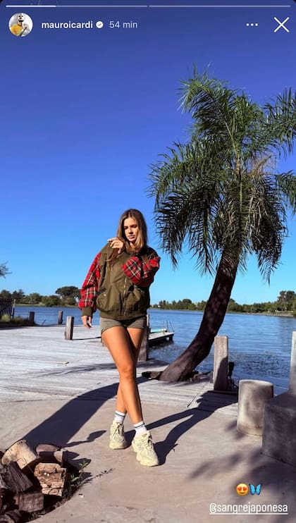Mauro Icardi subió una nueva foto de la China Suárez en su casa de Nordelta (Foto: Instagram @mauroicardi)
