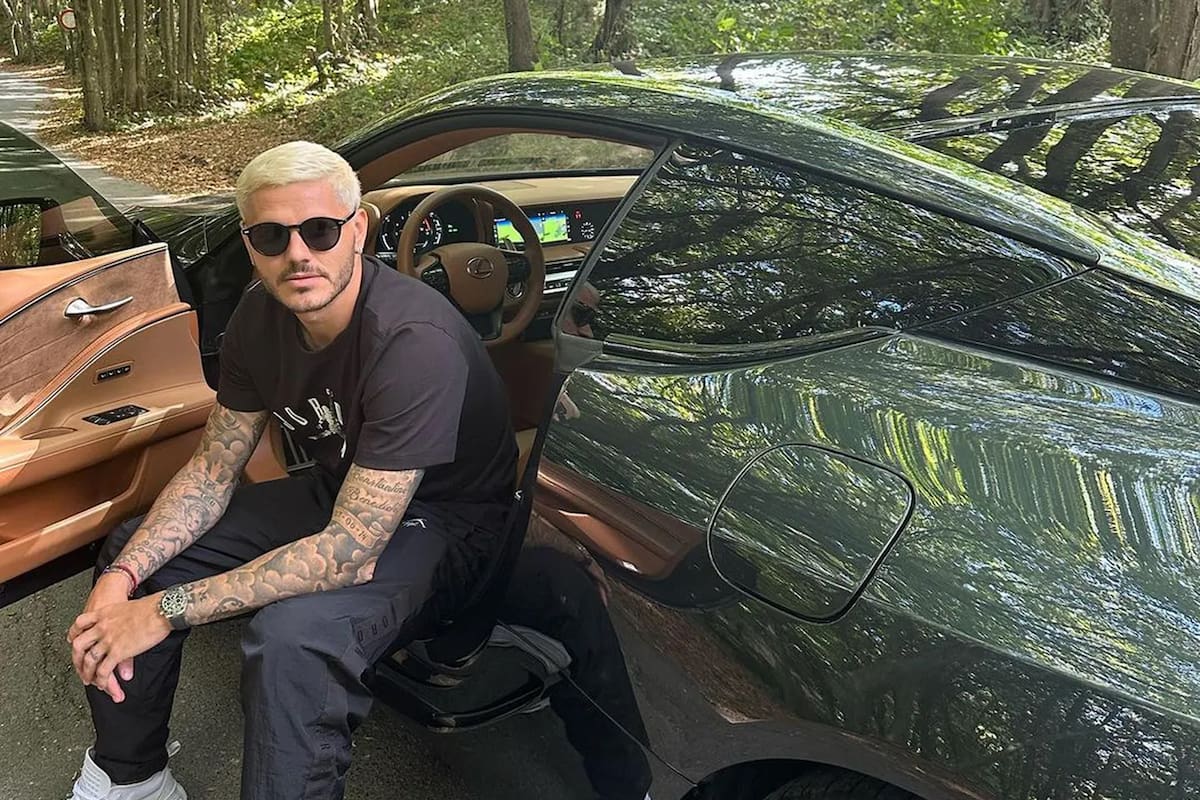 Mauro Icardi sumó otro auto a su colección de lujo que comparte con Wanda Nara: vale casi US$3 millones y tiene de todo