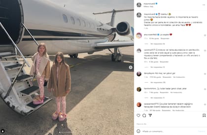 Mauro Icardi viajó en un avión privado con Isabella y Francesca a Estambul (Foto: X @mauroicardi)