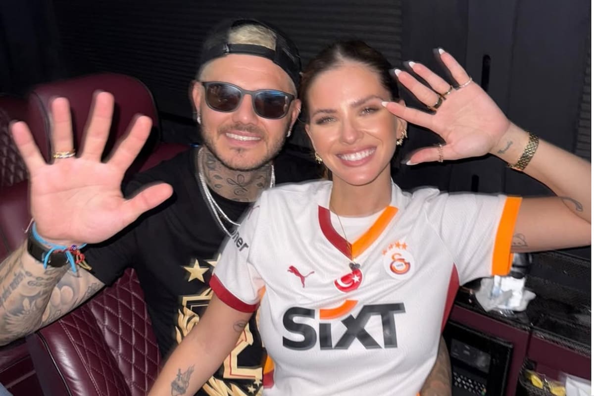 Mauro Icardi y la China Suárez celebraron el título del Galatasaray