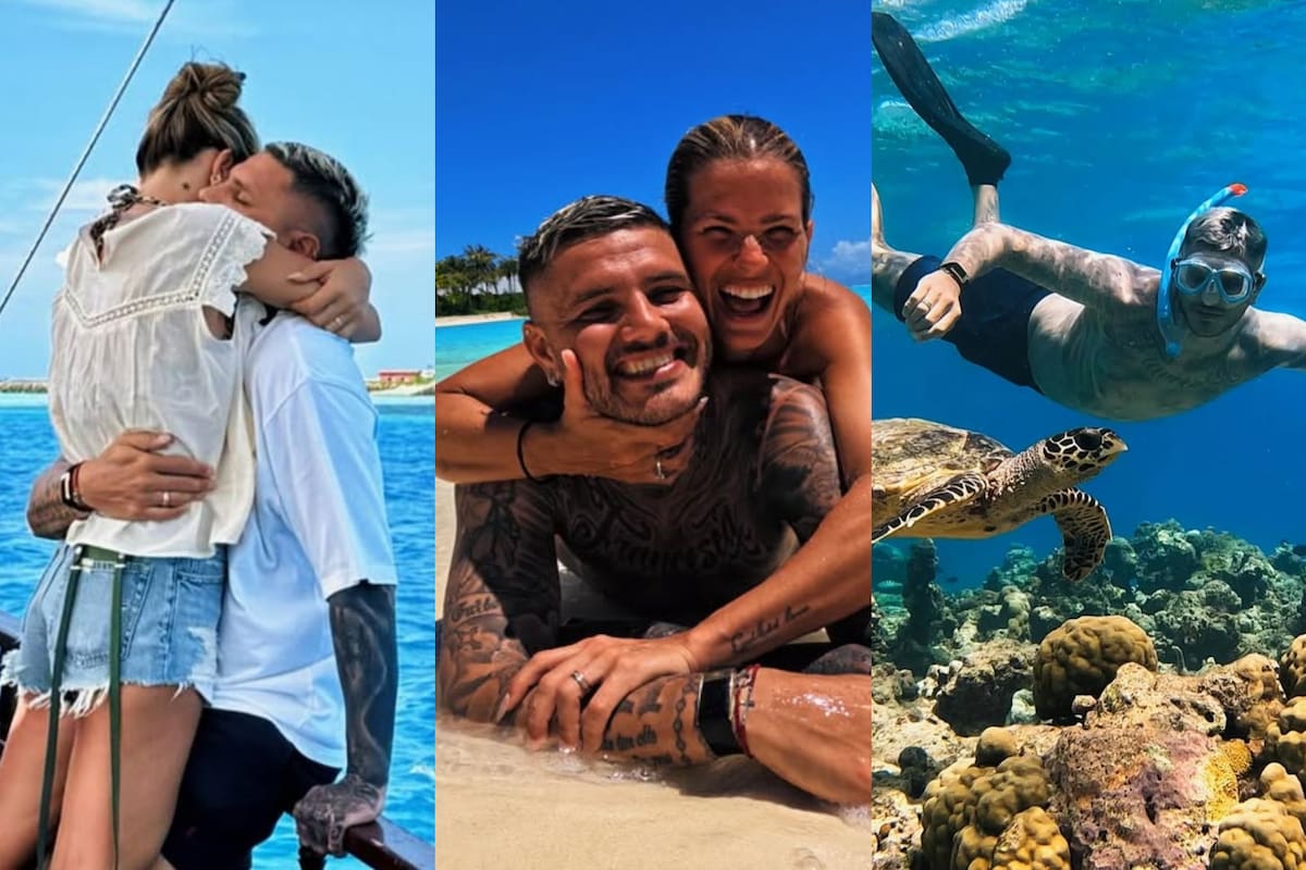 Mauro Icardi y la China Suárez compartieron las fotos de sus paradisíacas vacaciones en las islas Maldivas (Foto: Instagram @mauroicardi)