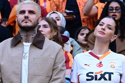 Mauro Icardi y la China Suárez presentes en el último partido del Galatasaray