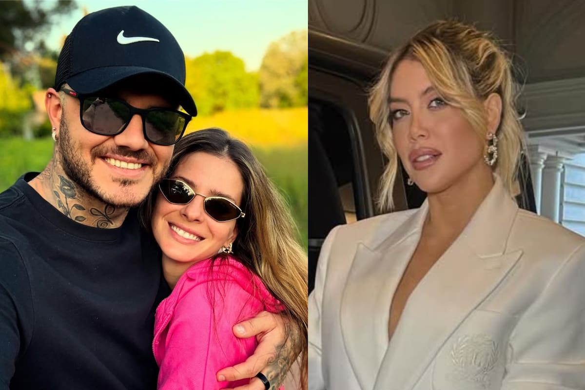 Mauro Icardi y la China Suárez se mostraron juntos en las redes mientras Wanda Nara volaba a Milán (Foto: Instagram @mauroicardi / @wanda_nara)