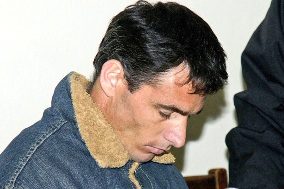 Mauro Schechtel, al ser condenado, en el año 2010