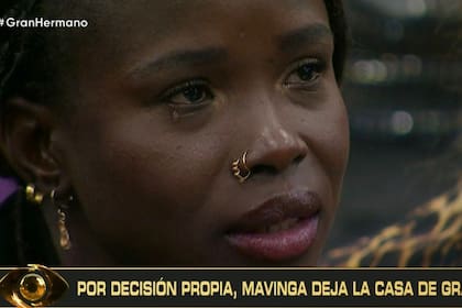 Mavinga abandonó la casa de Gran Hermano