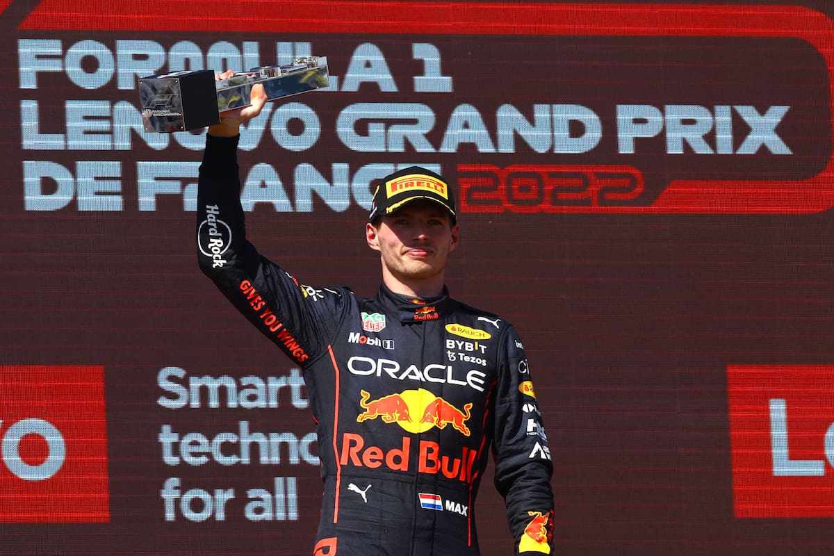 Max Verstappen celebra su séptima victoria de la temporada