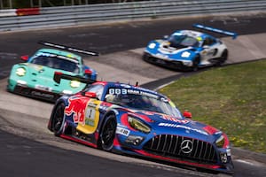 Max Verstappen ensayando en el Infierno Verde con un Mercedes-AMG GT3 EVO: el neerlandés participará el fin de semana de las 24 Horas de Nürburgring