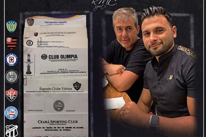 Maxi Biancucchi junto a Regis Marques, el empresario que era su representante y ahora será su socio.