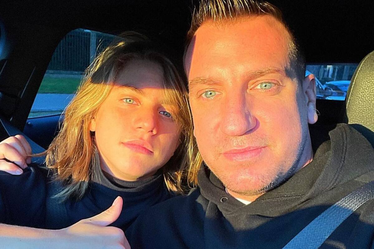 Maxi López compartió una imagen en las redes sociales junto a Valentino (Foto: Instagram/@officialmaxilopez)