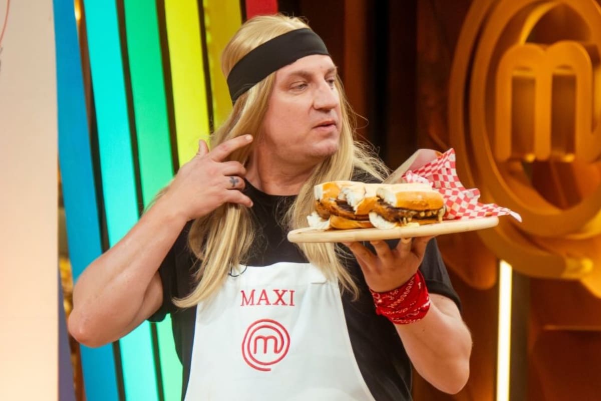 Maxi López, durante una de las emisiones del reality de cocina (Foto: Instagram/@officialmaxilopez)