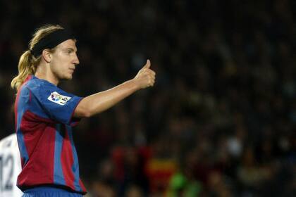 Maxi López en el Barcelona (AP Photo/Bernat Armangue) **EFE OUT**