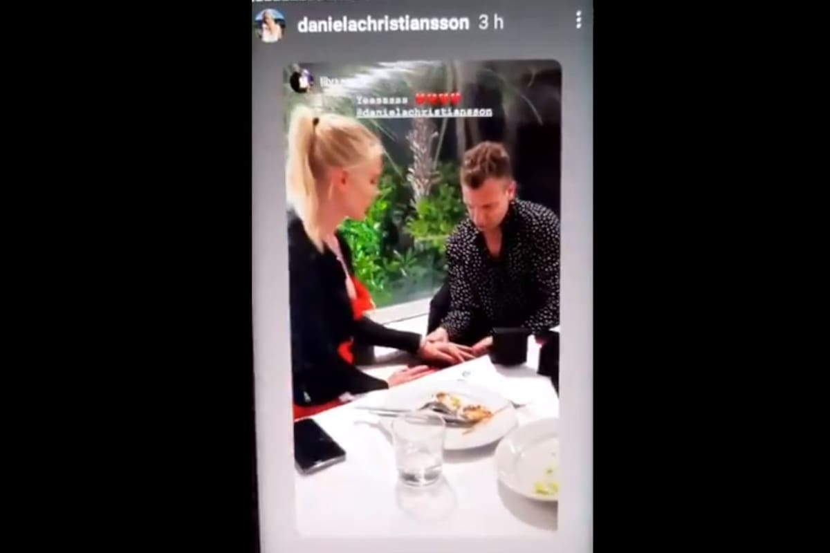 Maxi López le propuso matrimonio a la modelo sueca Daniela Crhistiansson