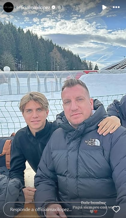 Maxi López y su mensaje de aliento para su hijo