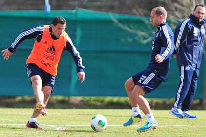 Maxi y Zabaleta, dos de los adelantados