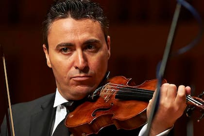 Vengerov y su Stradivarius Reynier (1681), que obtuvo como premio en el Carl Flesh