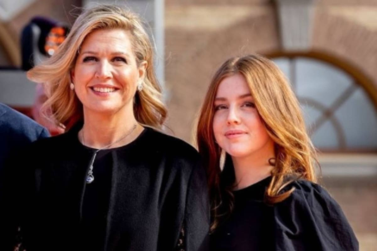 Máxima posa con Alexia durante las actividades de la tarde