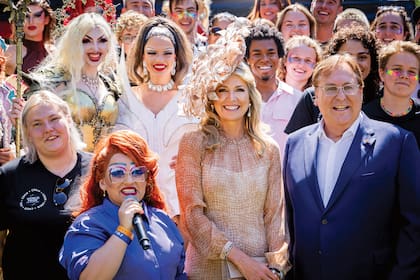 Máxima posa sonriente en su primera participación en el WorldPride