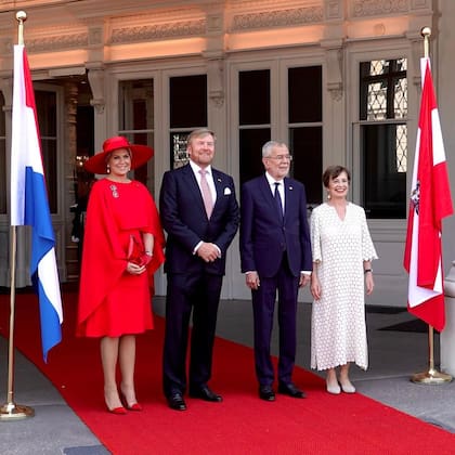 Máxima se robó todas las miradas por su look en Austria (Foto: Instagram/@koninklijkhuis)