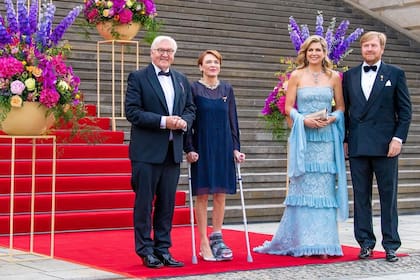 Máxima también usó el vestido el 6 de junio de 2021 durante una visita de estado a Alemania (Foto: Instagram @koninklijkhuis)