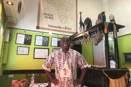 Máxime en su restaurante, ahora cerrado