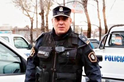 Maximiliano Bondarenko en sus épocas en la Policía Bonaerense