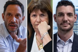 Maximiliano Ferraro, Patricia Bullrich y Damián Arabia