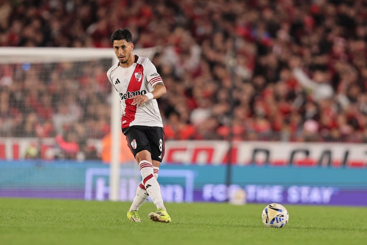 Maximiliano Meza sería titular en el partido de este jueves entre Carabobo y River, por la Copa Sudamericana 2026