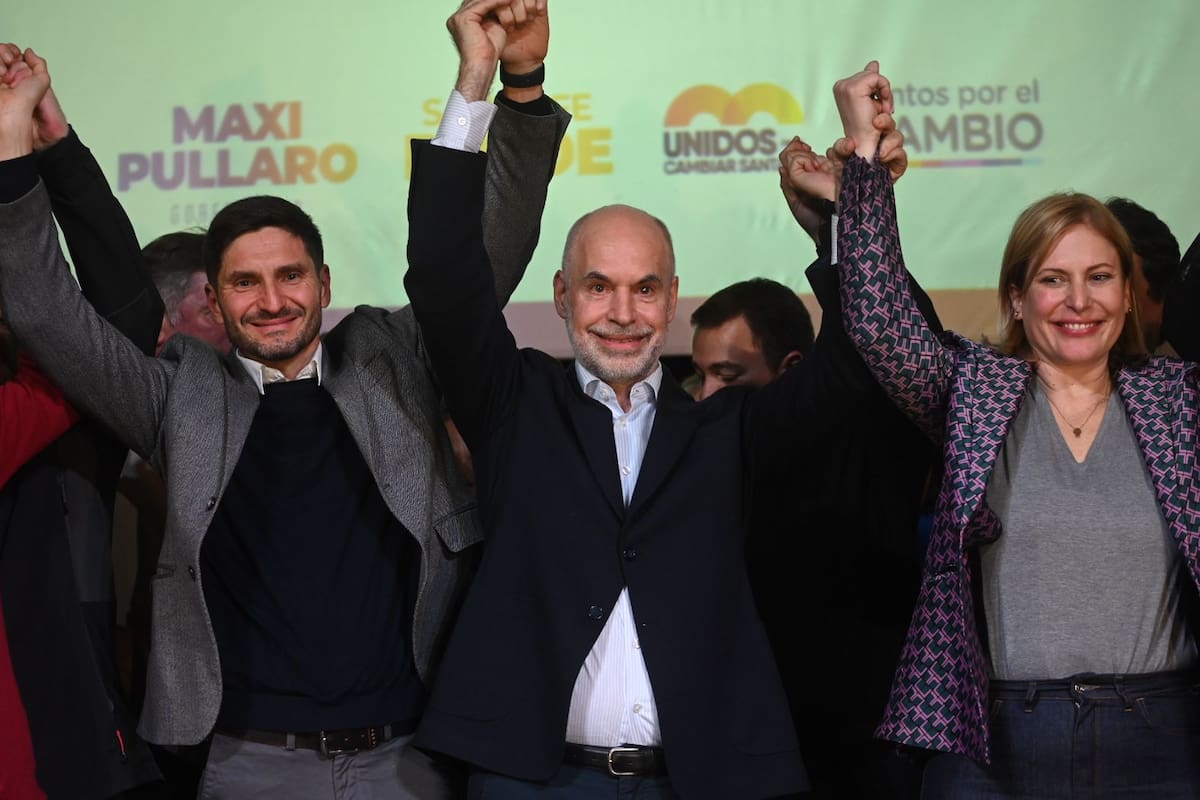 Maximiliano Pullaro, Horacio Rodríguez Larreta y Gisela Scaglia