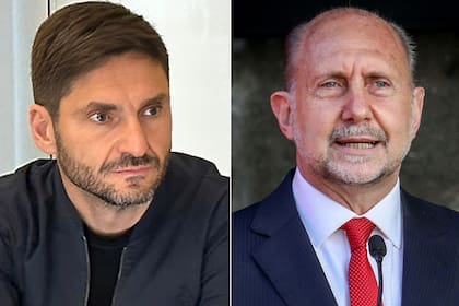 Maximiliano Pullaro y Omar Perotti