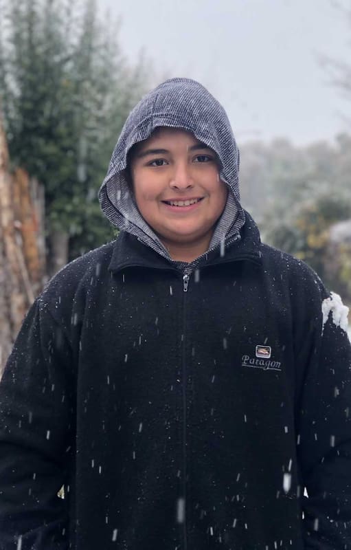 Maximiliano Reinoso disfruta de la nieve