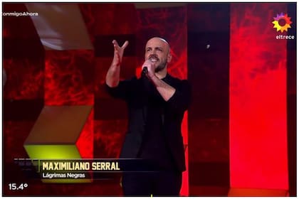 Maximiliano Serral sorprendió con su voz y logró ubicarse en lo más alto del podio (Foto: Captura de video)