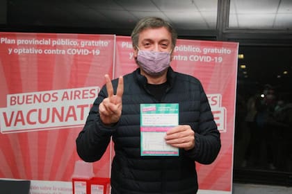 Máximo Kirchner, el día en que se vacunó contra el Covid-19