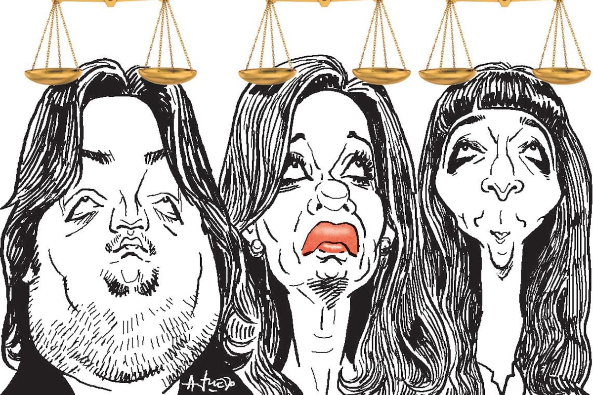 Máximo, Cristina y Florencia Kirchner