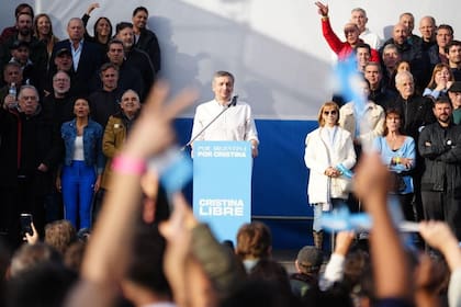 Máximo Kirchner, a la cabeza del acto