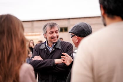 Máximo Kirchner, en el comienzo de su recorrida por San Juan