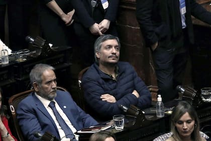 Máximo Kirchner, en el recinto de Diputados
