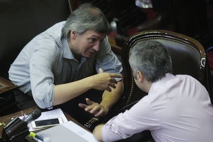 Máximo Kirchner y Andrés Larroque