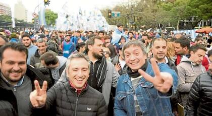 Máximo Kirchner y Andrés Larroque, referentes de La Cámpora