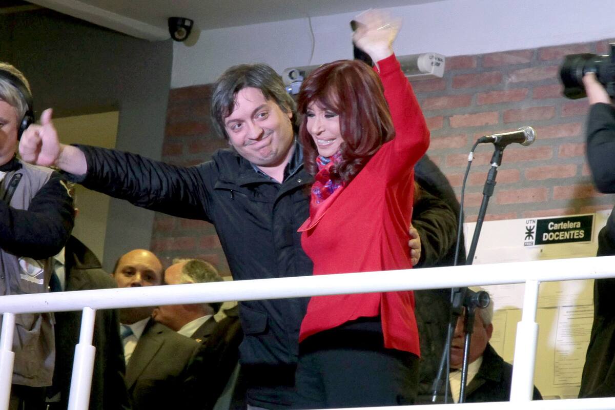 Máximo Kirchner y Cristina Fernández de Kirchner