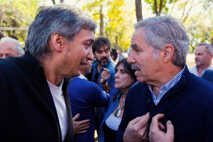 Máximo Kirchner y Felipe Solá