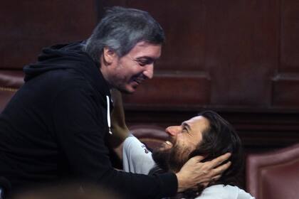 Máximo Kirchner y Grabois, el sábado pasado