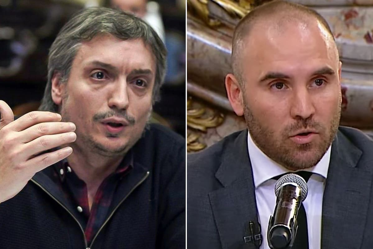 Máximo Kirchner y Martín Guzmán